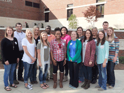 Pictured is the first cohort for the Holmes Community College Physical Therapist Assistant Program on the Grenada Campus. They are (front, left to right) Shelby Ferguson of Winona, Mandy McCluskey of Carrolton, Raven Boatman of Grenada, Shaquira Gayden of Winona, Heather Crouch of Winona, Alaina Vance of Kilmichael, Kayla Dees of Grenada, Anna Grace Turner of Banner, (back, left to right) Mykel Hawes of Eupora, Leianne Tindall of Eupora, Marcus Stansberry of Greenwood (no longer in class), Rehana Sajjad of Grenada, Hope Williams of Holcomb, Katey Beth Harbin of Grenada, and Jamie Gant of Winona.